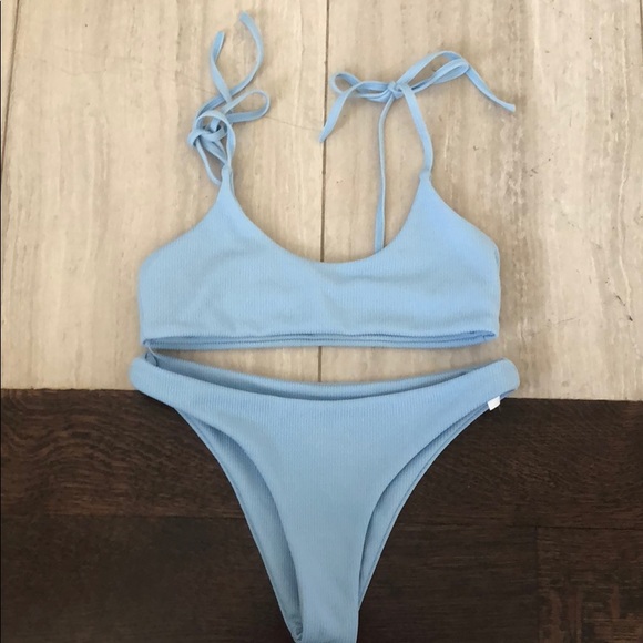 Zaful Other - Zaful blue bathing suit set